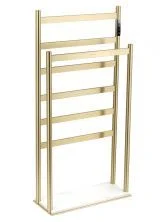 Полотенцесушитель электрический напольный WONZON & WOGHAND ESSEN, Брашированное золото (WW-A407-BG)