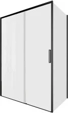 Aquanet Душевое ограждение Pleasure Evo 140x90 AE65-140x90-BT профиль черный, прозрачное стекло