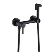 Смеситель с гигиеническим душем ViEiR Futuro, черный V502552C