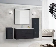 Cezares Тумба подвесная с раковиной TIFFANY 100 см Nero Grafite, темный графит 54952