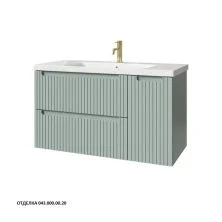 Caprigo Тумба с раковиной TERMIN-Smalty STRIPE 100 см, правая, зеленая, эмаль