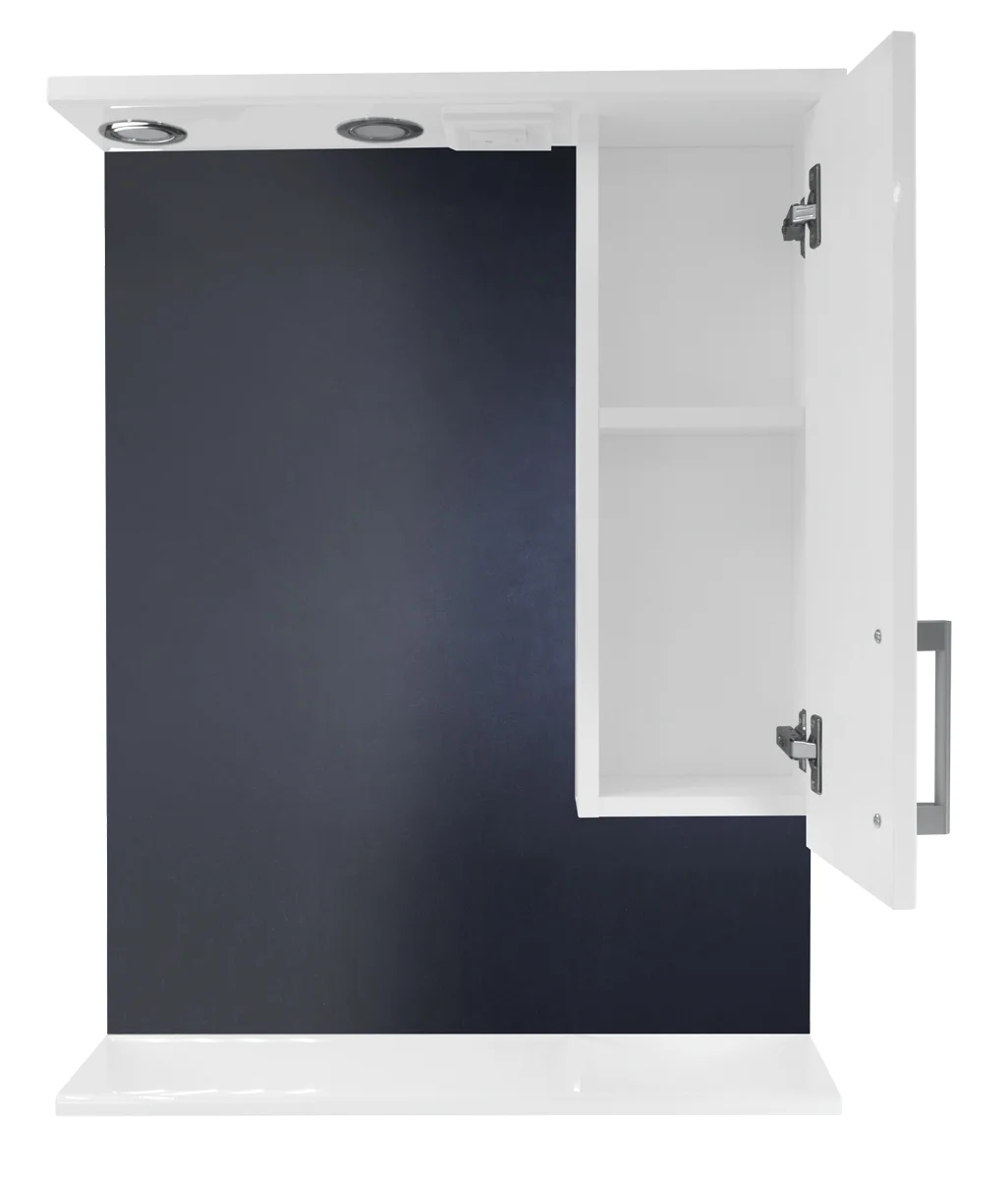 Приобрести loranto зеркало-шкаф модерн 60х82 см правостороннее, (cs00046070)