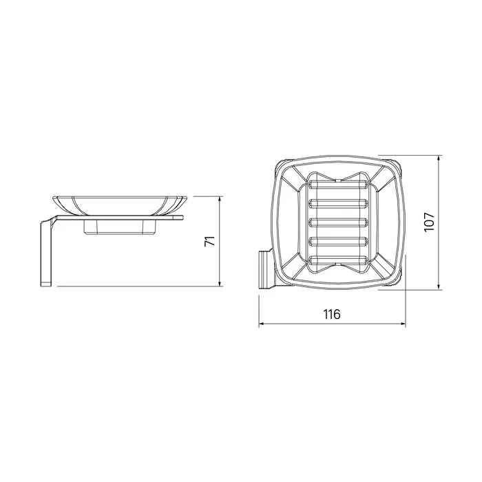 Приобрести iddis мыльница slide 116мм, белый\хром sliscg0i42