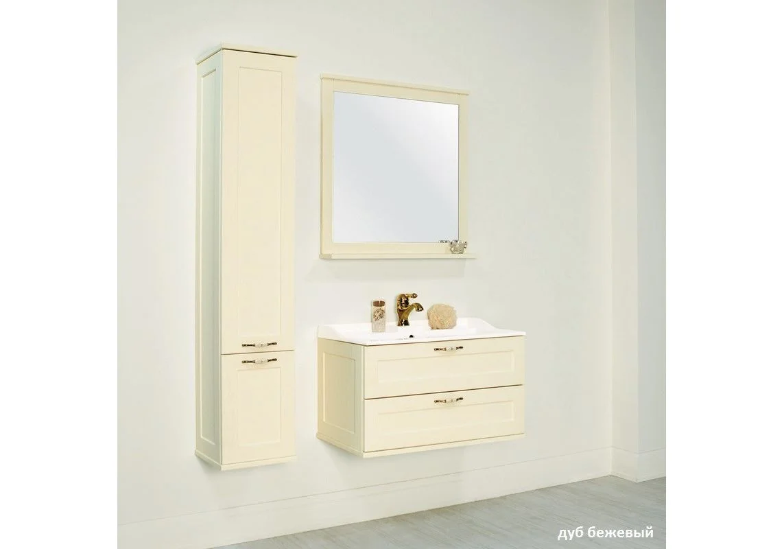 Приобрести зеркало акватон леон 65 см , дуб бежевый 1a187102lbpr0