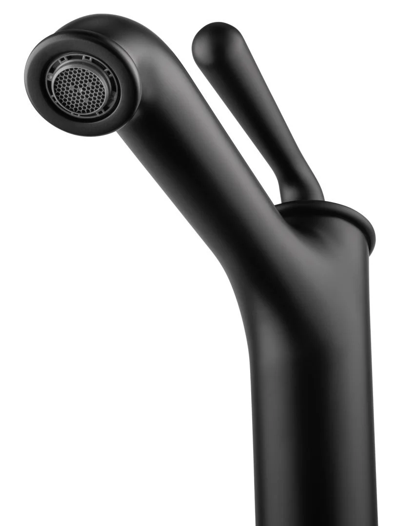 Приобрести смеситель для раковины высокий wonzon & woghand steam, черный матовый (ww-88239008-mb)