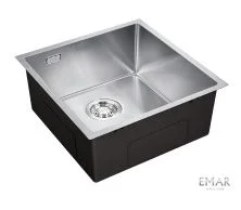 Emar Кухонная мойка 44х42 см, сатин EMB-131A PVD Nano Satine