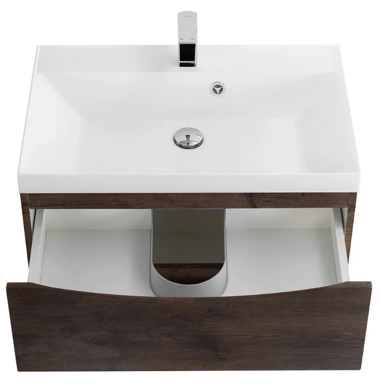 Приобрести тумба подвесная с раковиной belbagno marino-600-2c-so-rw-p 60 см, rovere moro