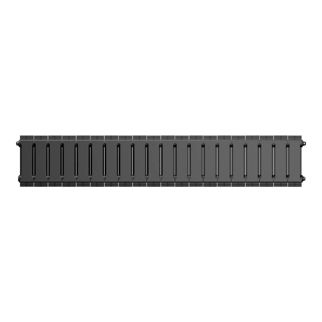 Приобрести royal thermo радиатор биметаллический pianoforte 200 /noir sable ( черный графит ) - 18 секц.