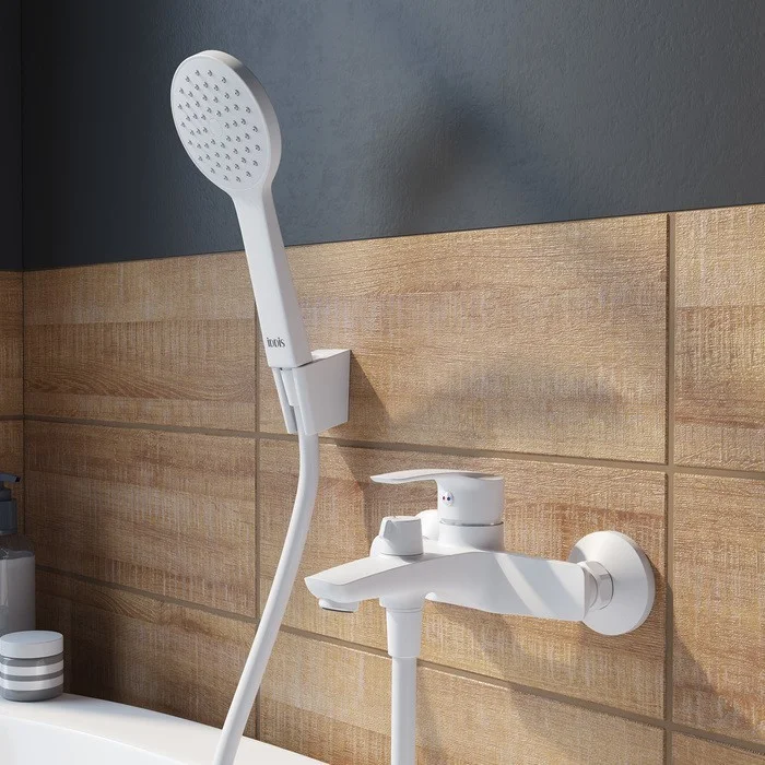 Приобрести iddis смеситель для ванны ray 214мм, белый матовый raywt02i02