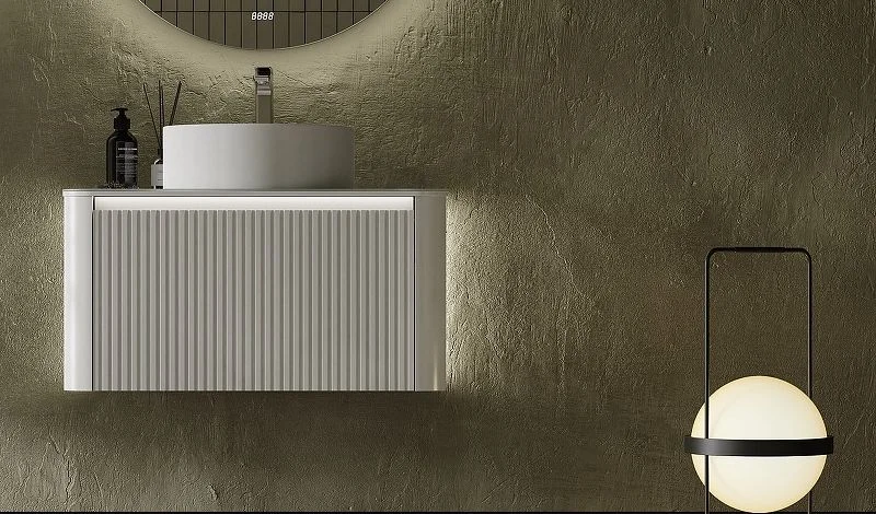 Приобрести jorno тумба подвесная lumino 80 см со столешницей, белая