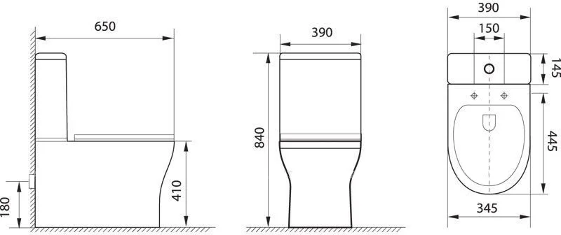 Приобрести aquanet унитаз компакт rimless roll-c cl-12249b