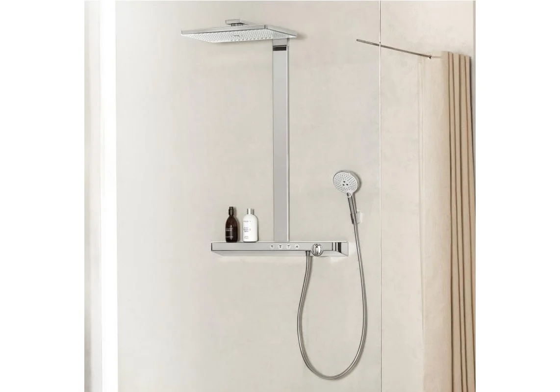 Приобрести душевая система с термостатом hansgrohe rainmaker select 460 3jet showerpipe 27106400