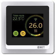 IQWATT Программируемый терморегулятор SMART HEAT Wi-Fi White , голосовое управление, Алиса