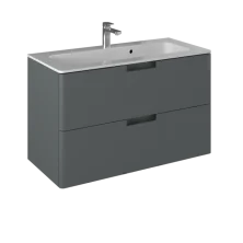 Briz Тумба подвесная с раковиной PRATO Grey 100 см, серая, матовая Т18-100