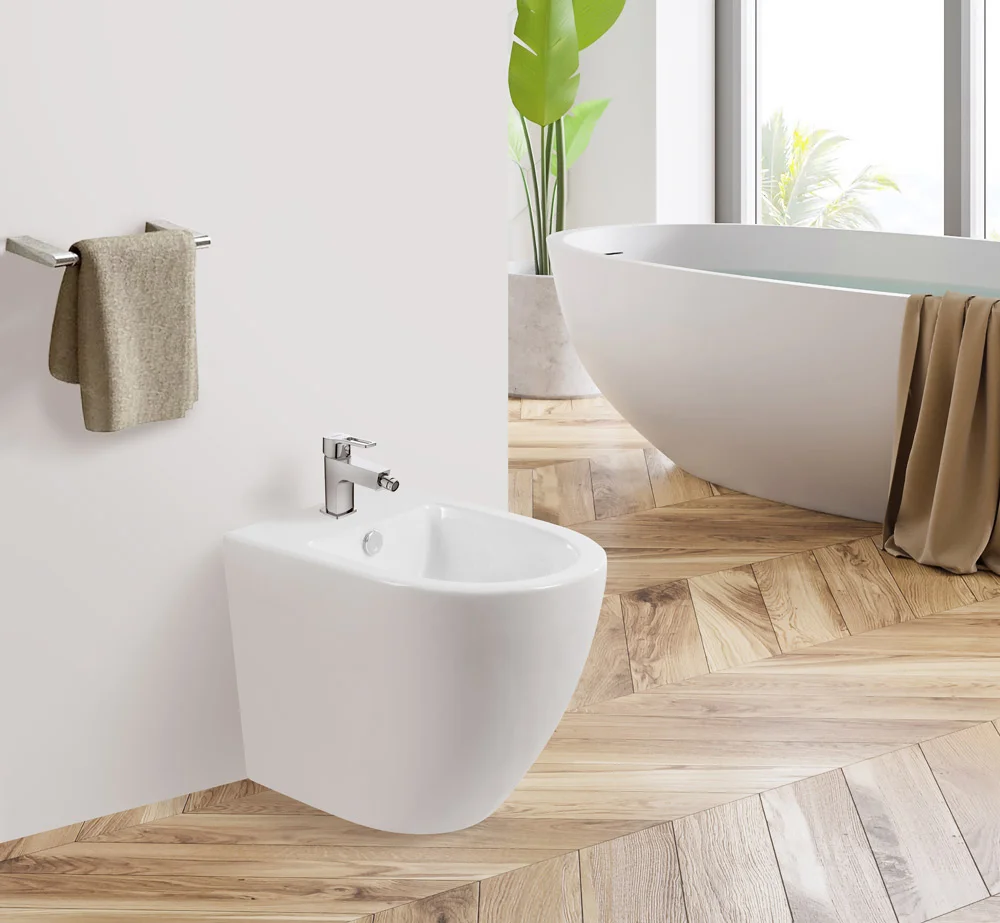 Приобрести belbagno биде напольное sfera-r , белое bb2141b