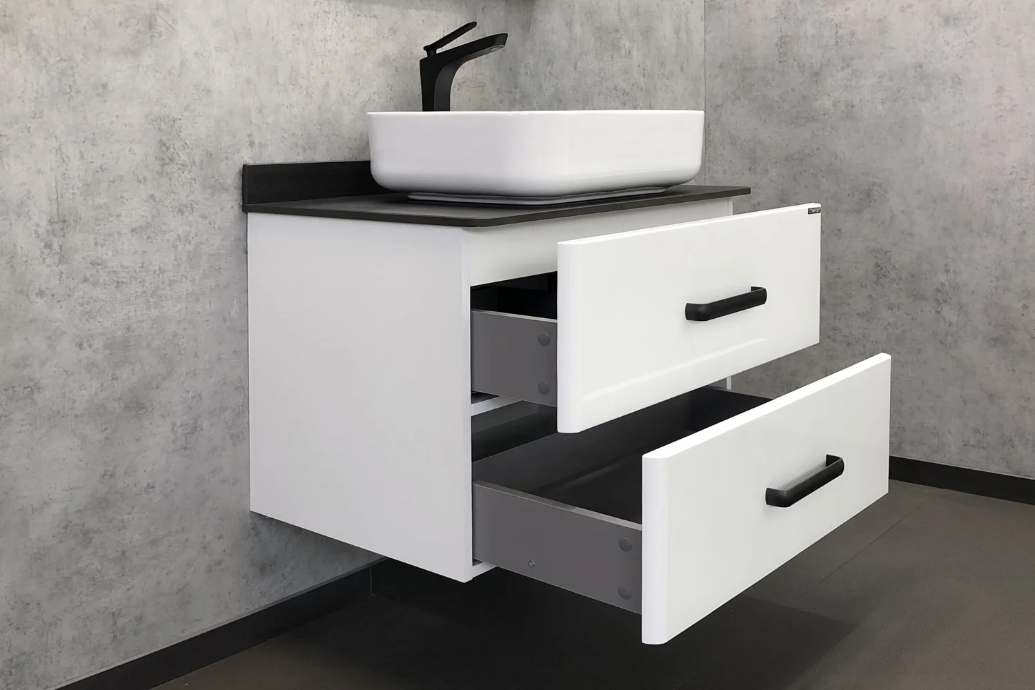 Приобрести сomforty тумба со столешницей и раковиной амстердам-75 белая