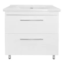 Loranto Тумба напольная с раковиной Karina 80/2Н 81х82 см, белая (CS00089792)