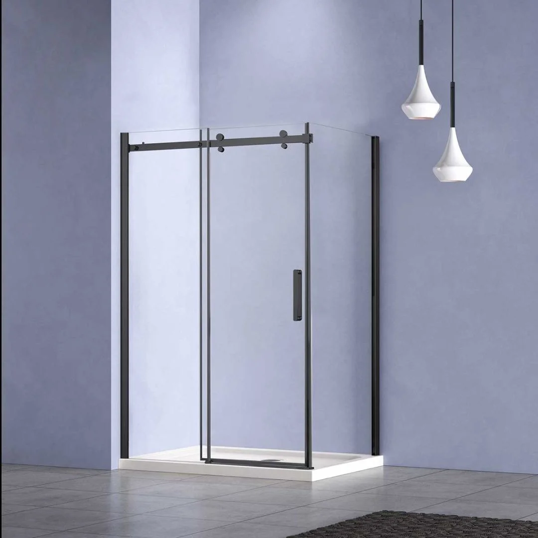 Приобрести vincea душевое ограждение como-n 160х90 см, прозрачное, черная vsr-4cn9016clb