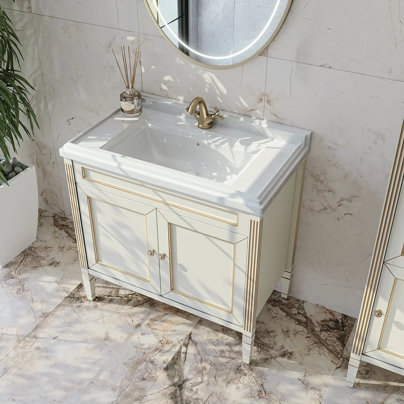 Приобрести caprigo тумба с раковиной напольная albion promo 90 см, светло бежевая 33319uv-011.vot.00.20