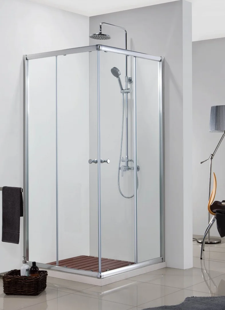 Приобрести ограждение для душа azario greenwood az-nne1142 100х100 см , хром, прозрачное