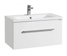 Тумба подвесная с раковиной Акватон Мадрид 80М см 1A126801MA010, 1A70493KPR010, белый