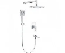 Gappo Душевая система скрытого монтажа G7117-8, белый\хром 29425