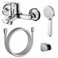 Azario Смеситель для ванны Evora, с ручным душем, хром AZ-WKE238043C