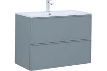 Aquanet Тумба с раковиной Арт 90 см, мисти грин