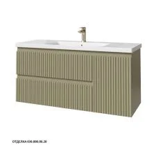 Caprigo Тумба с раковиной FORTE-Smalty TYPE 120 см, левая, зеленая, эмаль