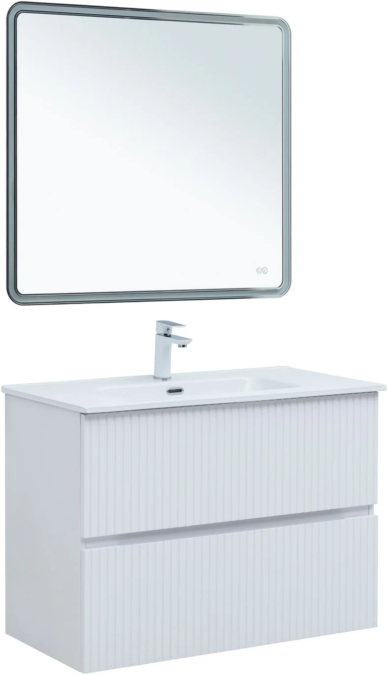 Приобрести aquanet тумба с раковиной джейн 90 см, белая матовая