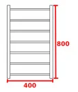 Заказать полотенцесушители 400х800 мм, электрические, лесенка 