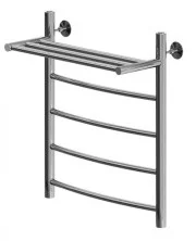 Aquanet Полотенцесушитель водяной Romeo 60x40 см, с полкой, хром