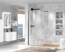 Cezares Душевая перегородка LIBERTA 70 см, черный LIBERTA-L-1-70-C-NERO