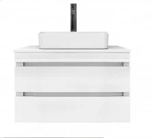 VIGO Тумба со столешницей Urban 80см, 2 ящика, подвесная, белая tp.URB.80.2Y