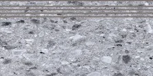 Ступень Kerranova Terrazzo 294х600 мм, MR, серый