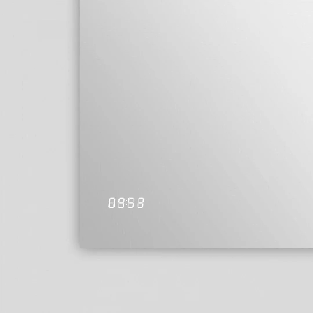 Приобрести azario зеркало 100х70 см, белый, сенсорный выключатель, диммер, часы, увеличительное зеркало, часы, увеличительное зеркало az-z-033cs