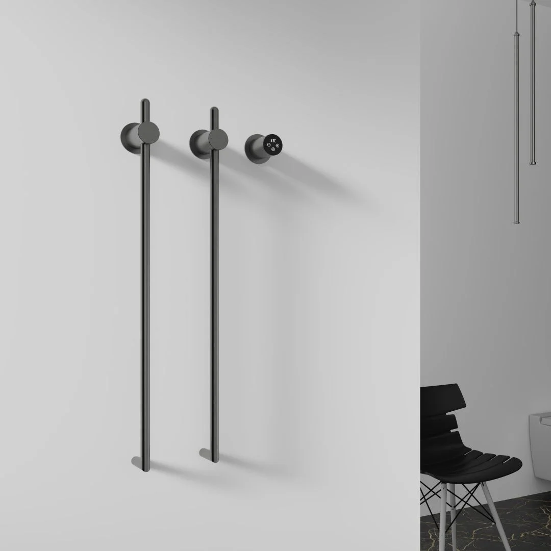 Приобрести полотенцесушитель электрический встраиваемый wonzon & woghand leipzig, темный графит (ww-al3621-gm)