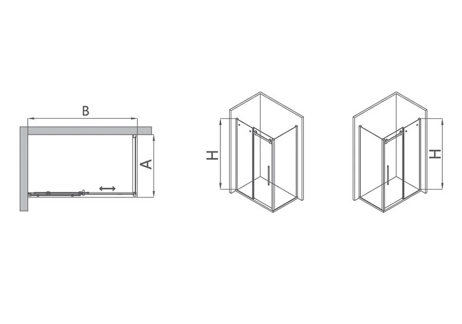Приобрести душевое ограждение rgw to-44 160х100 см, прозрачное, 02074460-11