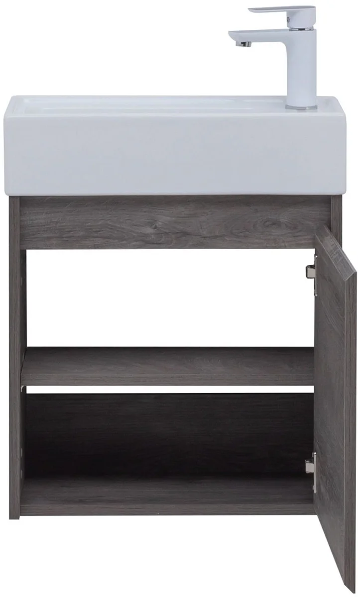 Приобрести aquanet тумба с раковиной nova lite 50 см, дуб рошелье (1 дверца)