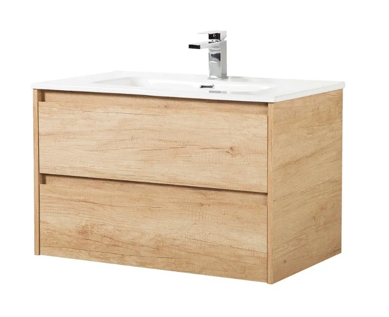 Приобрести тумба подвесная с раковиной belbagno kraft-900-2c-so-rnn 90 см, rovere nebrasca nature
