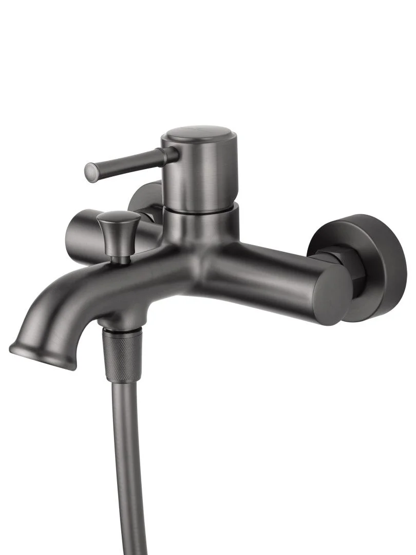 Приобрести смеситель для ванны с душем wonzon & woghand tor, темный графит (ww-88037073-bgm)