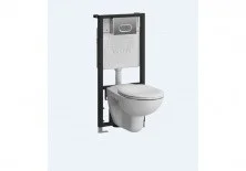 Унитаз подвесной с инсталляцией Vitra NORMUS 9773B003-7203 5 в 1