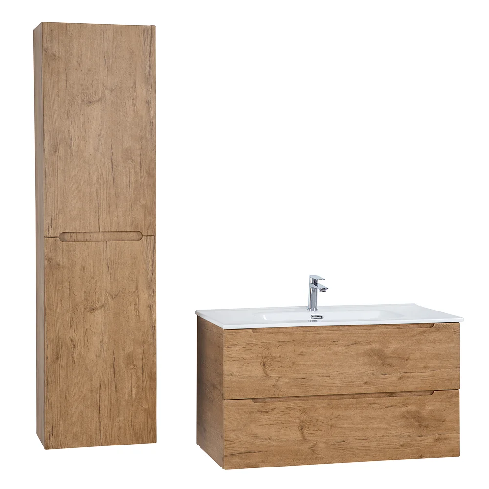 Приобрести belbagno тумба с раковиной etna 100 см, подвесная rovere nature, белая раковина