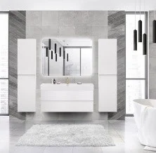 Cezares Тумба подвесная с раковиной MOLVENO 46 120 см Bianco Ghiaccio, белая MOLVENO 46-120-2C-SO-BG