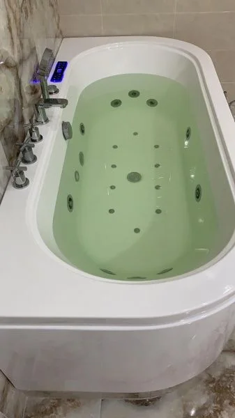 Приобрести frank гидромассажная ванна f160 170х80 см, пристенная, овальная, белая