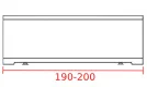 Заказать фронтальная панель 190-200 см 