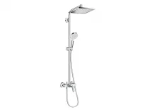 27284000 Crometta E 240 1jet Showerpipe с однорычажным смесителем
