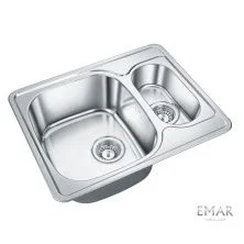 Emar Кухонная мойка 59х48 см, хром EMAR 5948