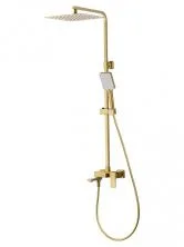 Душевая система WONZON & WOGHAND CUBE 2.0, Брашированное золото (WW-88047068-BG)