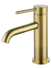 Смеситель для раковины WONZON & WOGHAND STICK, Брашированное золото (WW-88139017-BG)